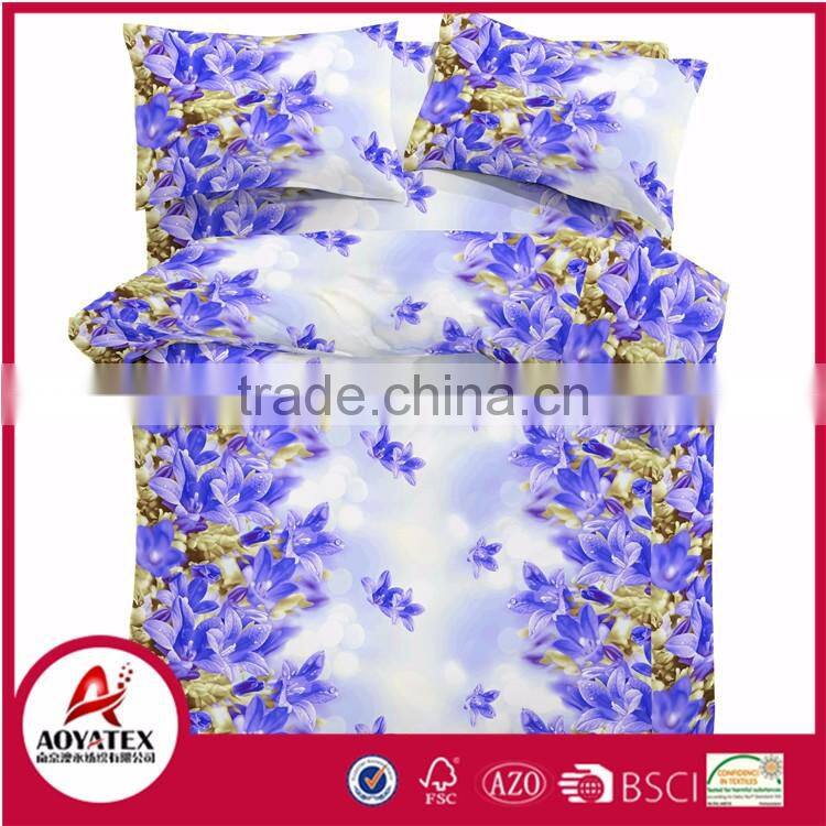 Wholesale comforter sets bedding,transparent plastic bags for quilts,microfiber bedding set