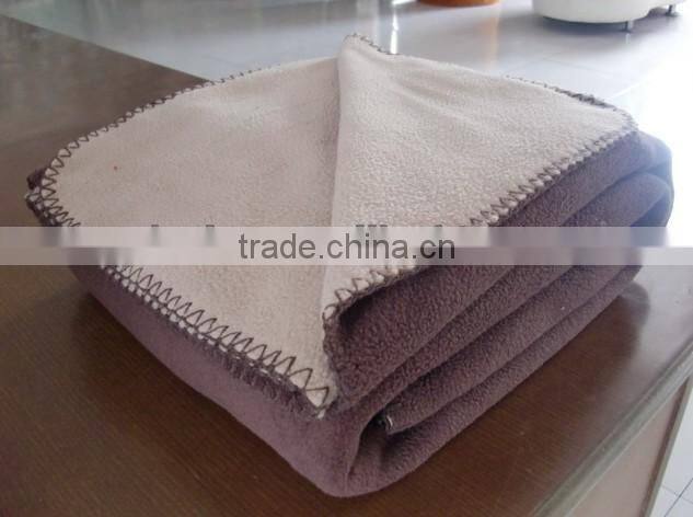 polar fleece double sided blanket