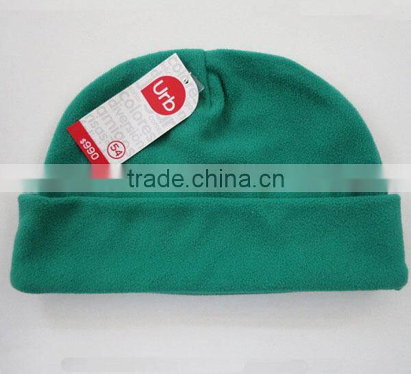 plain fleece beanie hat
