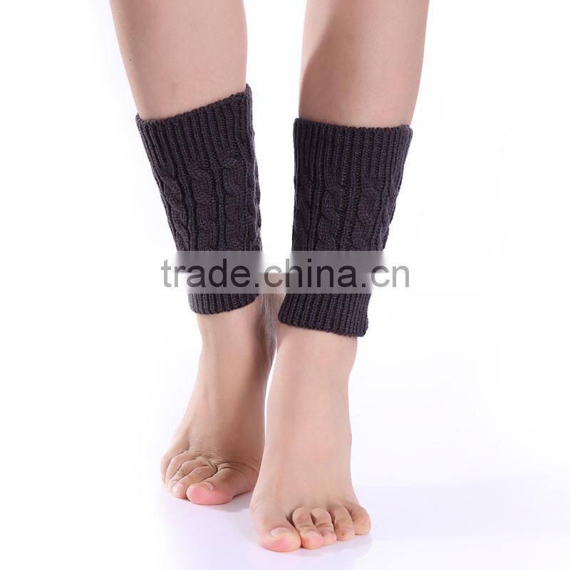 Women Winter Leg Warmers Socks Crochet Knit Boot Socks Toppers Cuffs
