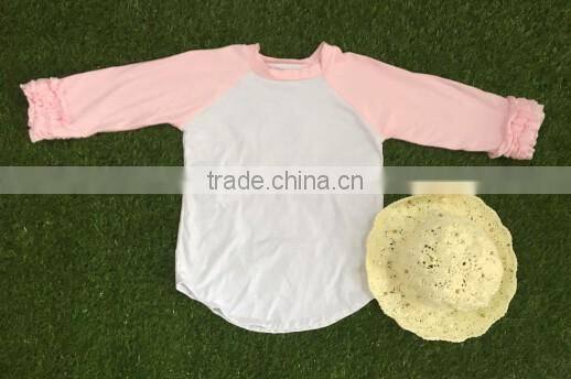 Children clothing 2016 baby latest fancy tops girls letter t-shirt online toddler girl clothes boutique wholesale remake