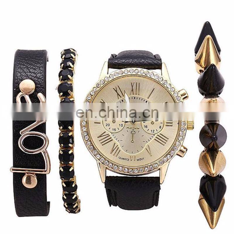 New Arrival Fashion Beautiful Fancy Ladies Gold Bracelet Watch