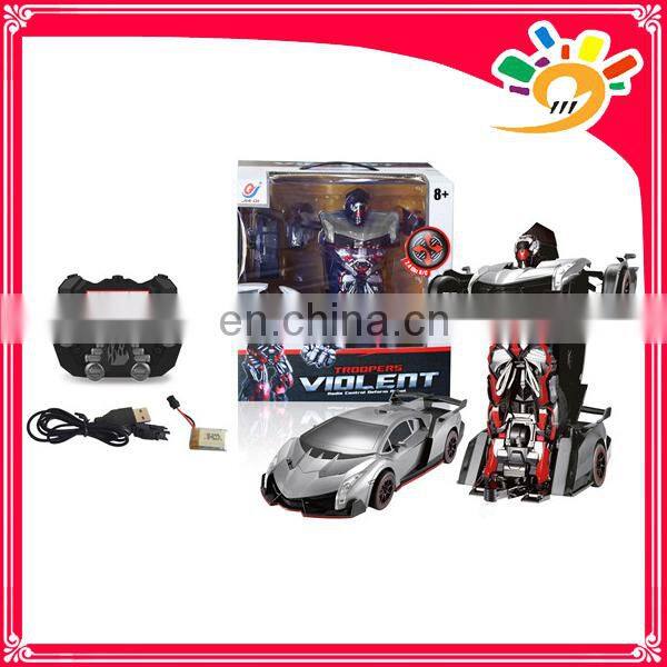 2.4G car transform robot toy Remote control car rc robot