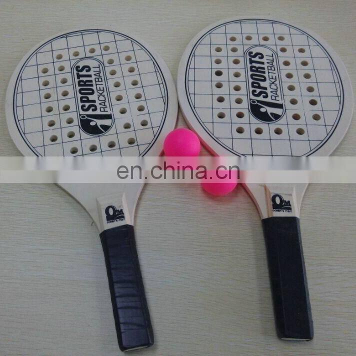 Promotion Outdoor Sports Wood Beach Paddle Beach tennis racket professional