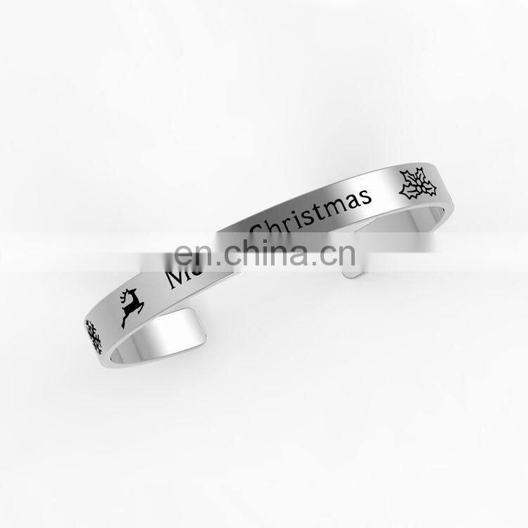 Hand stamped and custom stamped word bangle and inspiration cuff