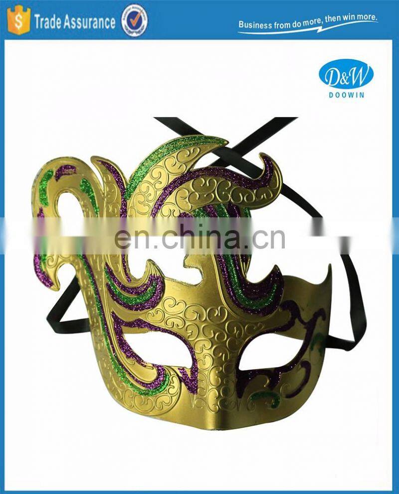 Venetian laser paper mask/Half face lace mask/Masquerade glitter mask