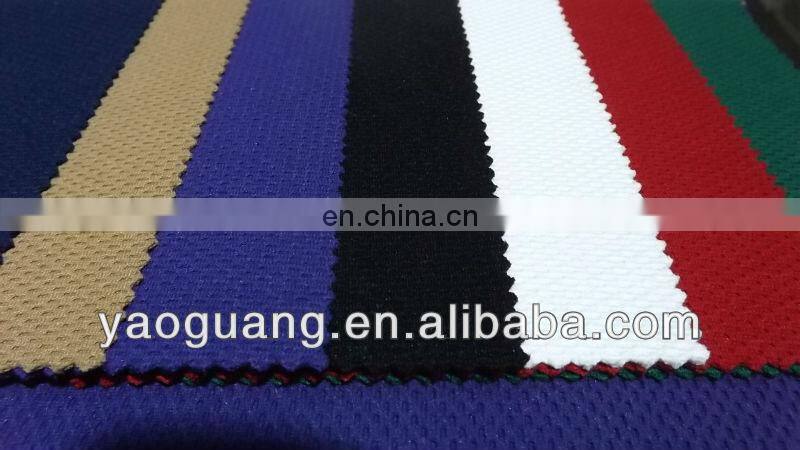 Knit double layers polyester mesh fabric for sportwear
