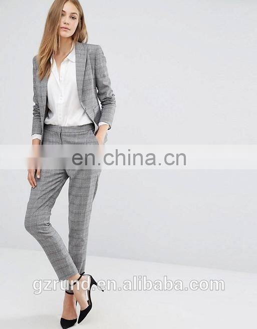 Cool Handsome Good Looking Stylish Trousers, High Fashion Pants Design Grey Reiss Check Pant Suit