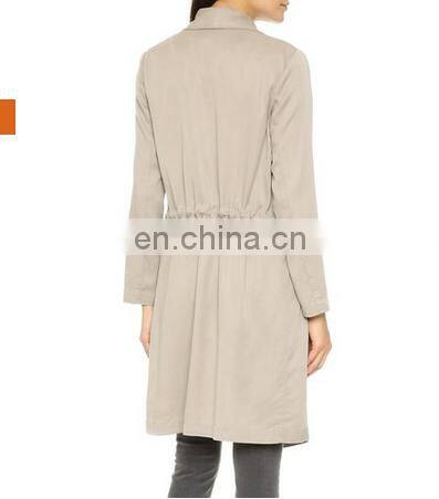 New trendy women long coat model