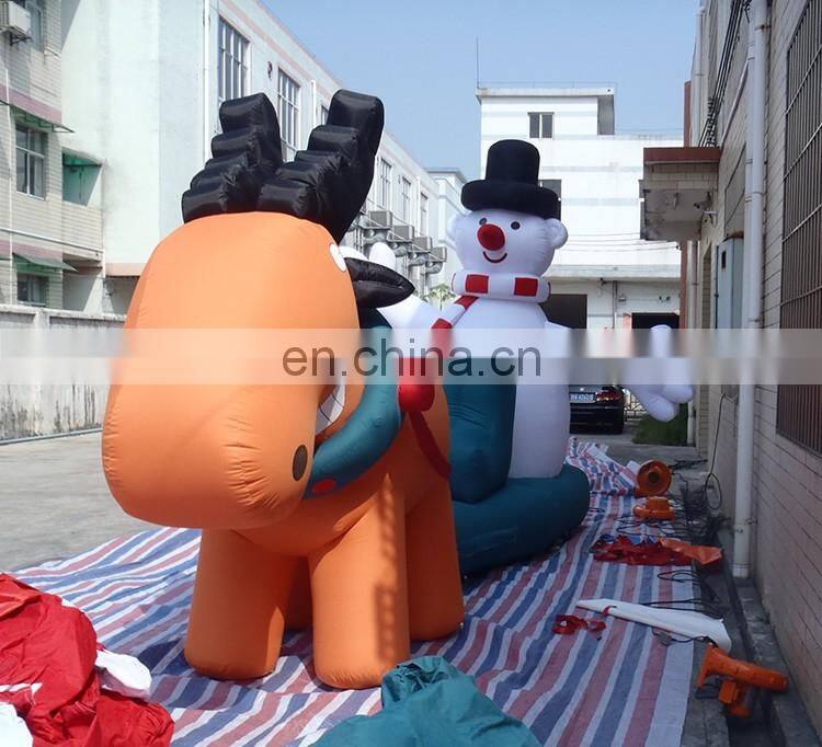 NEW Inflatable Christmas John Deere Model And Snow Man Decorations