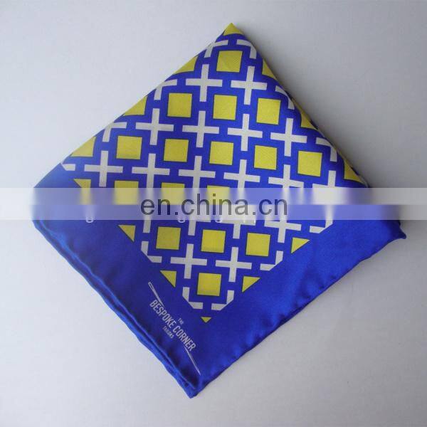 Red Polyester Pocket Square Custom Design