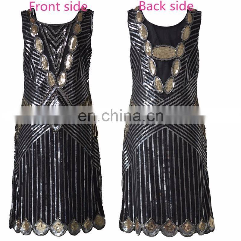 BestDance 1920'S style gatsby vintage look sexy sequins flapper dress OEM