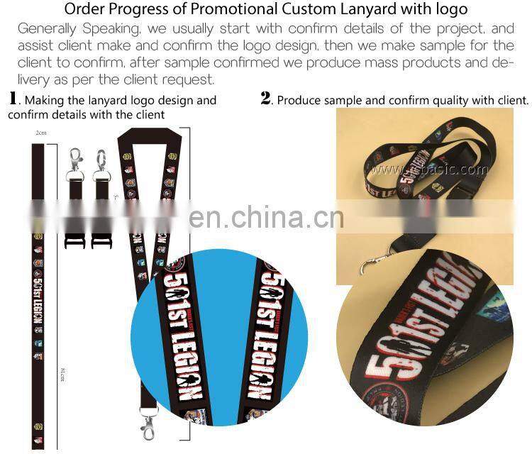 custom logo fashion polyester children's luminated lanyard