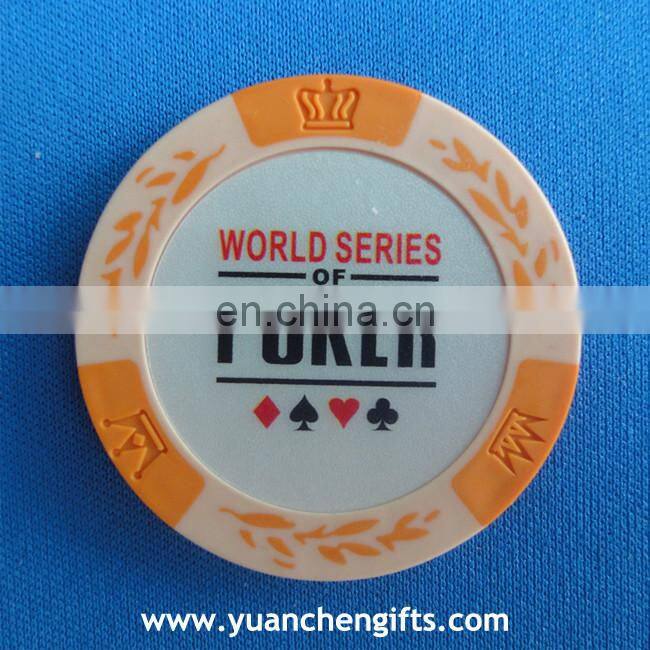 Plastic ABS cheap custom made round rectangular poker chips