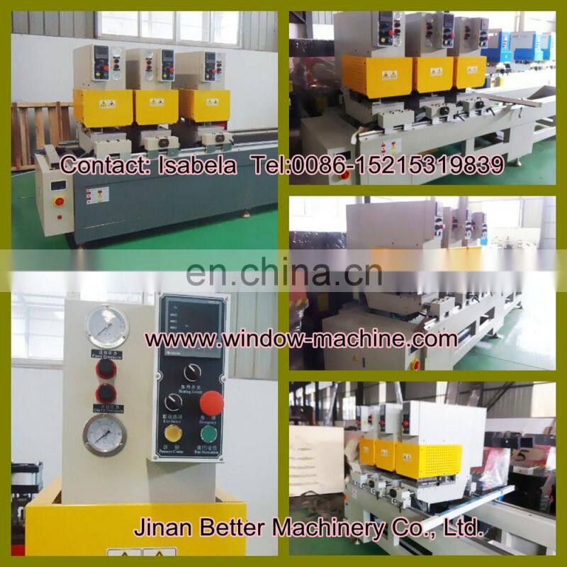 2015 Hot Sale Three head seamless welding machine Color UPVC door welder machine (0086 15215319839)