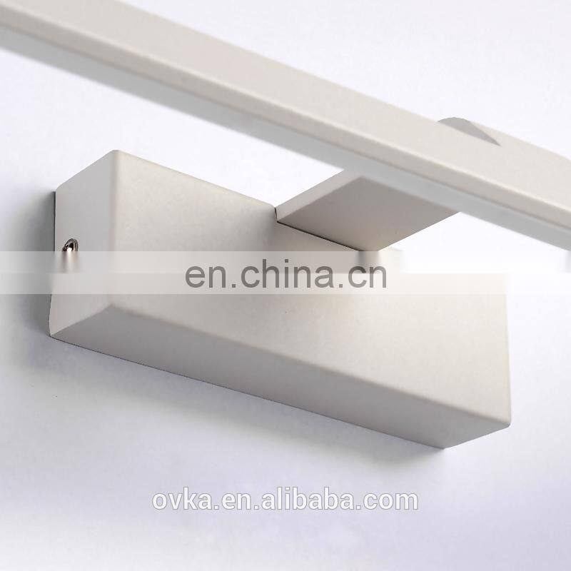 Simple white led mirror light for bedroom toilet light