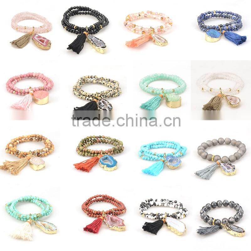designer jewelry beads bracelet 2016 ladies bracelet fancy designs new designs druzy stones wholesale