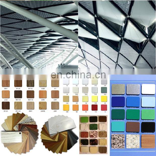Perforated Metal Panel Aluminium 3D Wall Decor Hyperbolic Panel Profiles