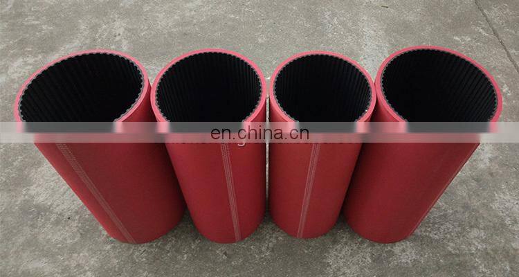 T10-560 rubber belt with   Red Rubber Coated  Factory Direct
