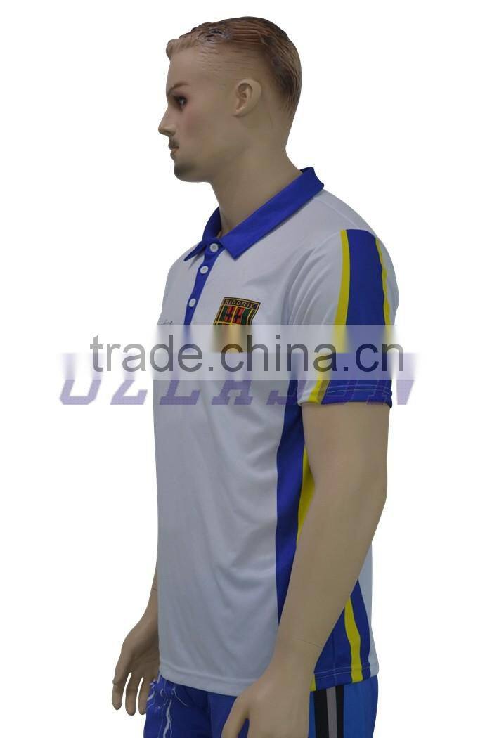 Custom made men's embroidered logo high quality polo shirt