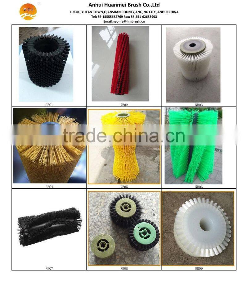 polypropylene road sweeper wafer brushes roller brush floor scrubber brushes