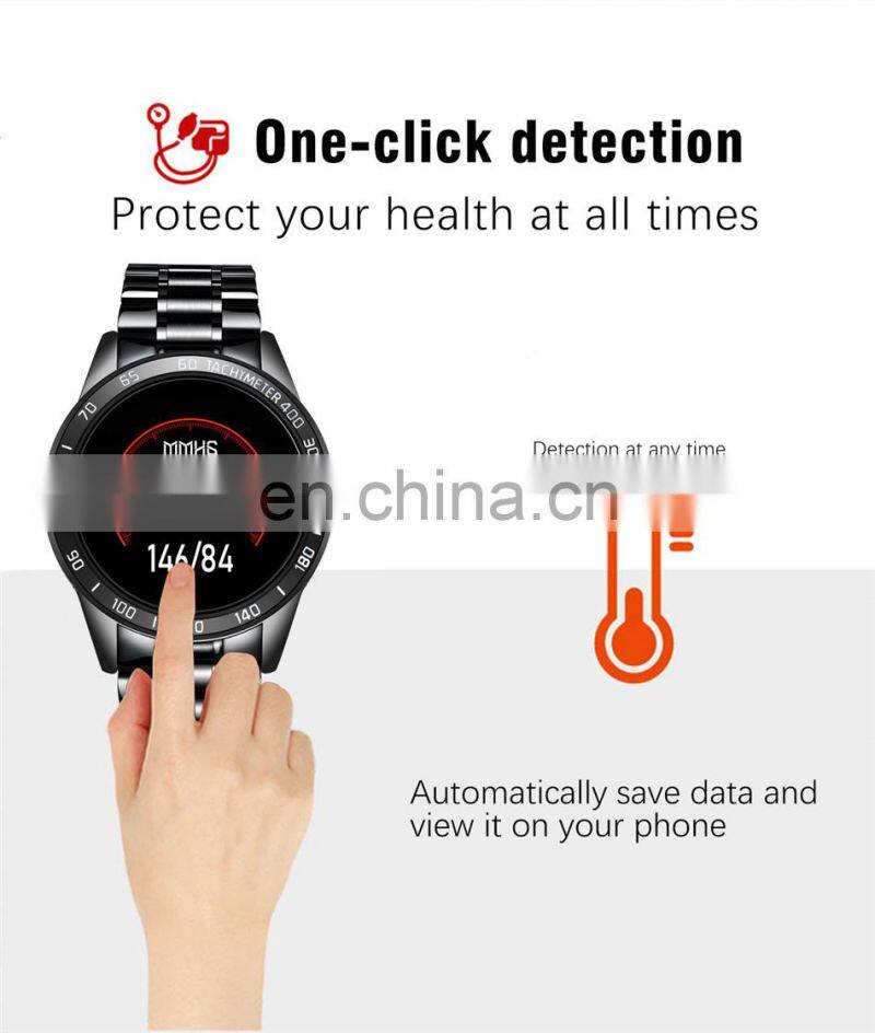 LIGE Steel Band Smart Watch Men Heart Rate Blood Pressure Monitor Sport Fitness Tracker Waterproof Reloj Smart Watch