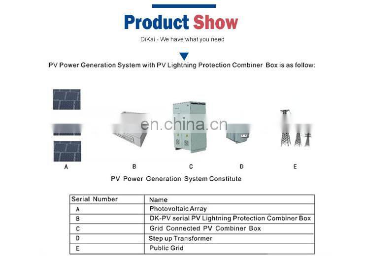 PV Array Circuit Combiner DC Convergence Box for Solar