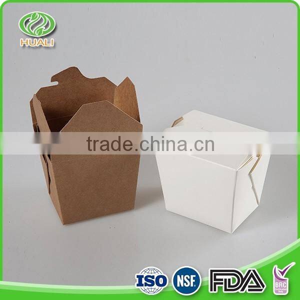 Pattern custom kraft disposable bento box pasta noodle take out boxes for sale