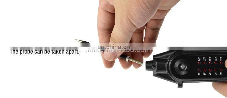 ALLOSUN Power Probe Electric Circuit Tester Voltage Polarity Tester Continuity Tester Short Circuit Tracker for 2-24V DC EM287