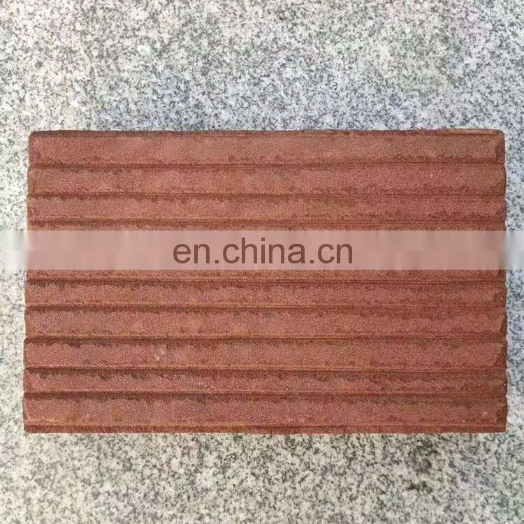 Factory Sale Xinfengrui Customized cut to Size Cheap grooved surface Wholesale non-slip stair steps Red Sandstone Paving stone