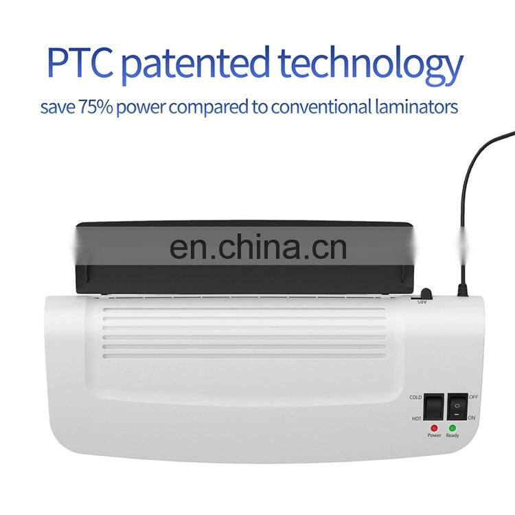 Warm up time 3-4 min A4 Cold Laminator Pouch Laminator Office plastic laminator machine roll