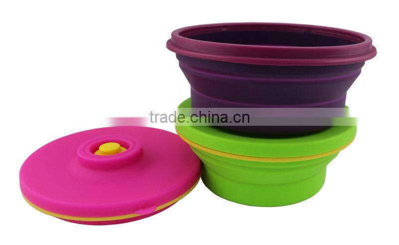 100% Pure FDA LFGB Silicone Pet Food Storage Containers