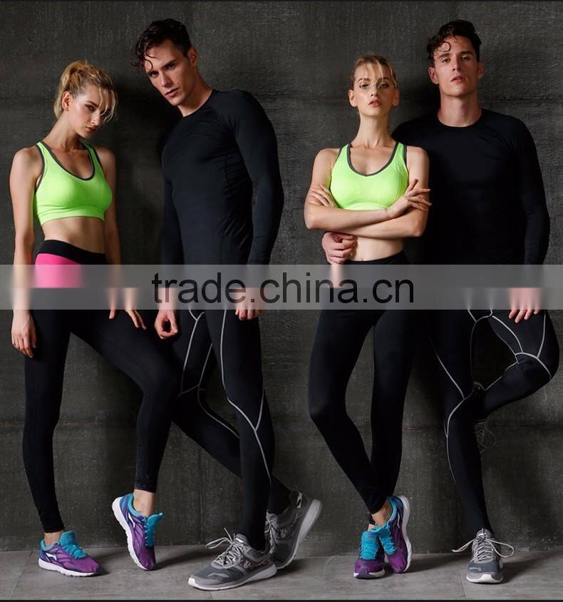 (OEM ODM FACTORY) mens gym clothing bodybuilding fitness wear compression wear /rush guard