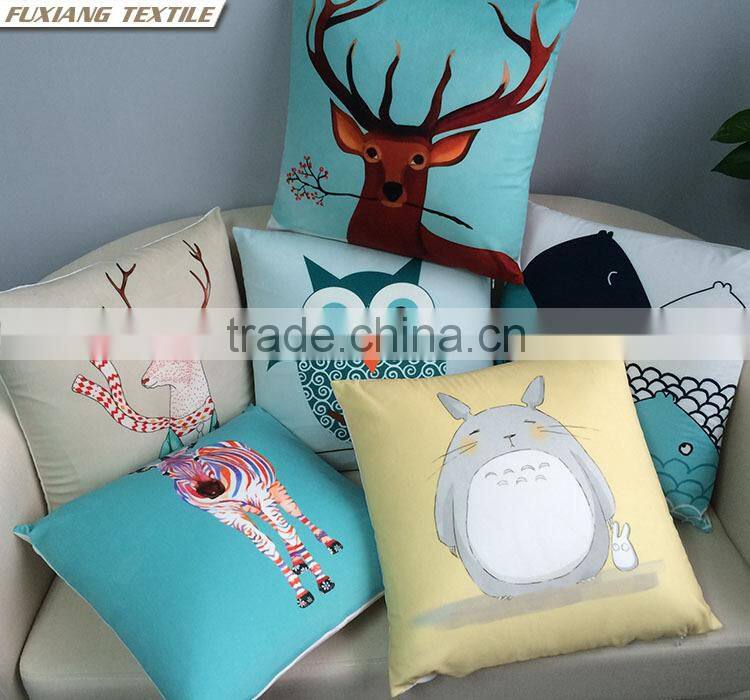 short hair fabric digital print pillow cushion