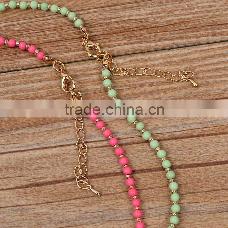 Gold Chain Bulk Factory Wholease Fashion Gold Necklace Beads Necklace