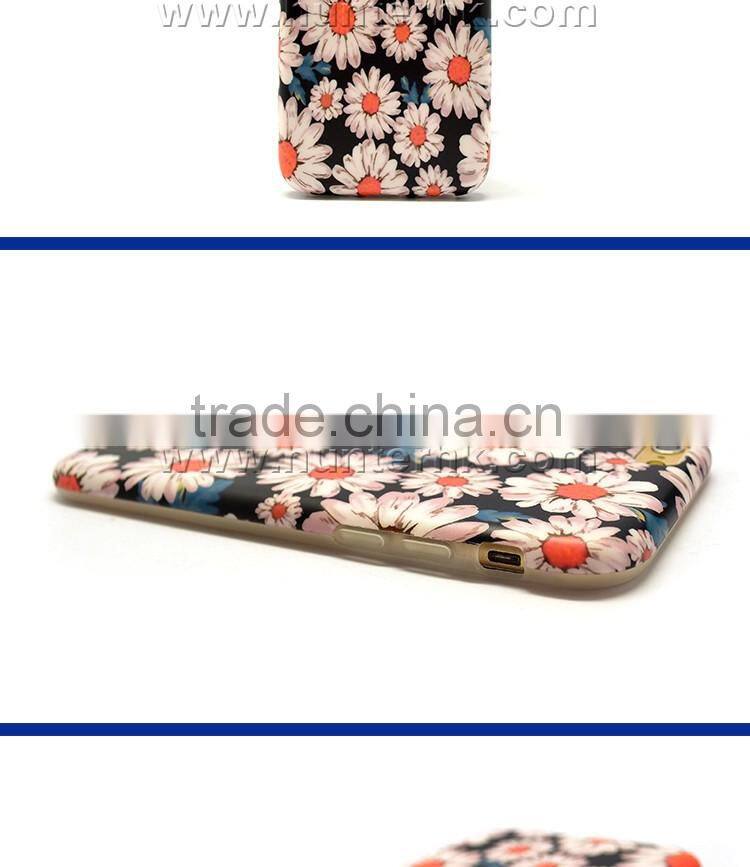 Beautiful Flower TPU Printed Case For iPhone 6S