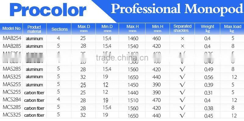 Family photo Professional Carbon Fiber Camera Tripod Monopod