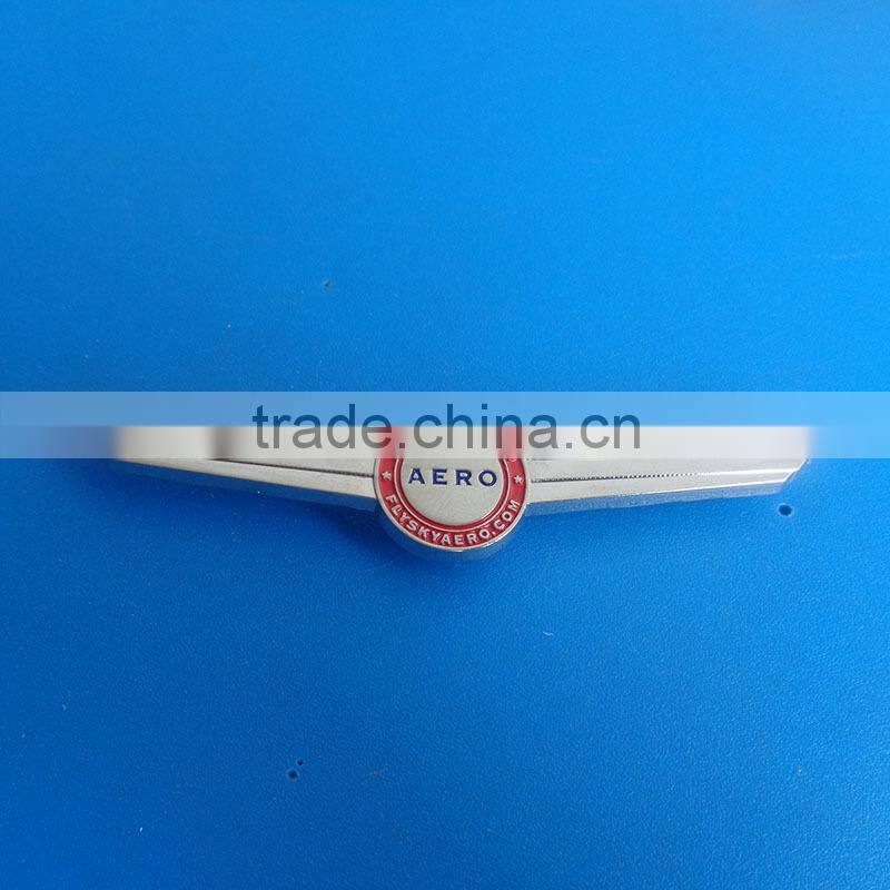 personalized silk way west airlines metal pilot wing emblem badges