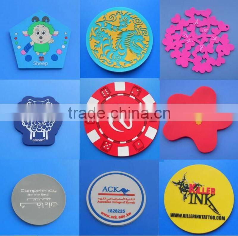 soft pvc blank coasters for discount promotional products