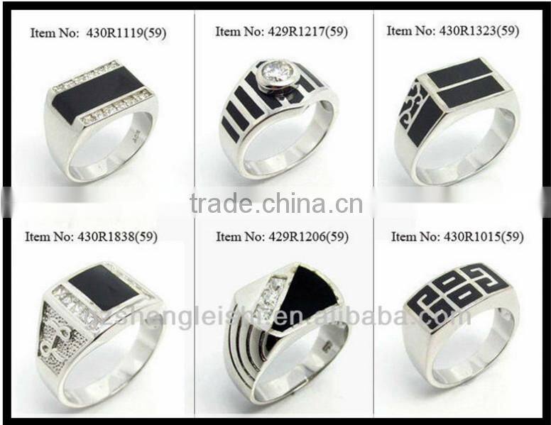 Cute for girls princess jewelry 925 silver black CZ micro paved finger rings with Angel wing