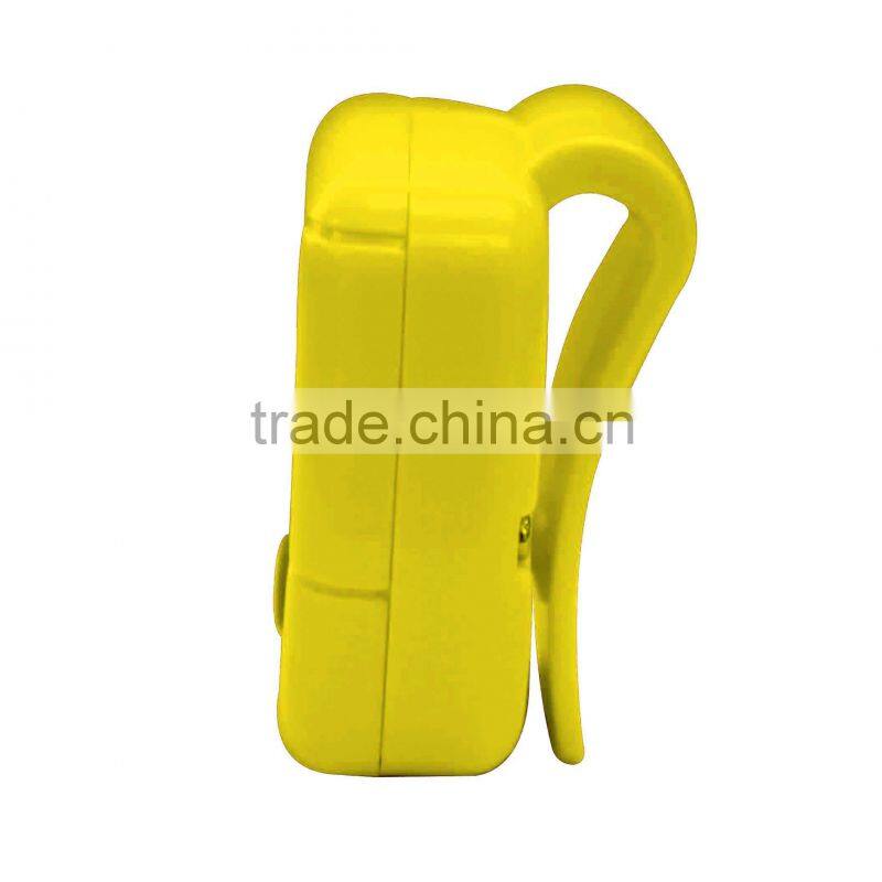 MB58D_YW Yellow Colorful promotion Gift plastic ABS Case LCD display pedometer instruction