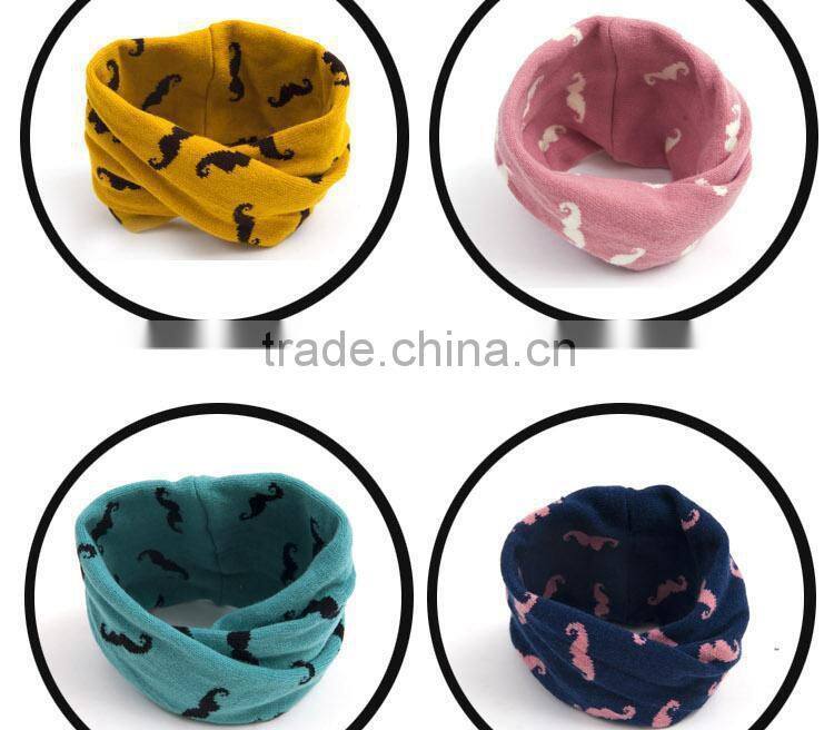 2014 Newest Cute Popular Beard Knit Circle Loop Baby Winter Scarf