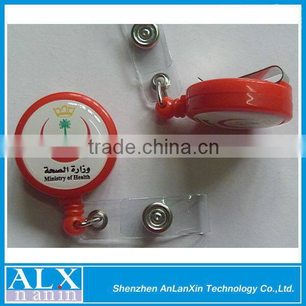 Custom green translucent badge reels