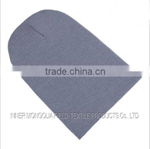 100 Acrylic Cheap Knitted Blank Beanie