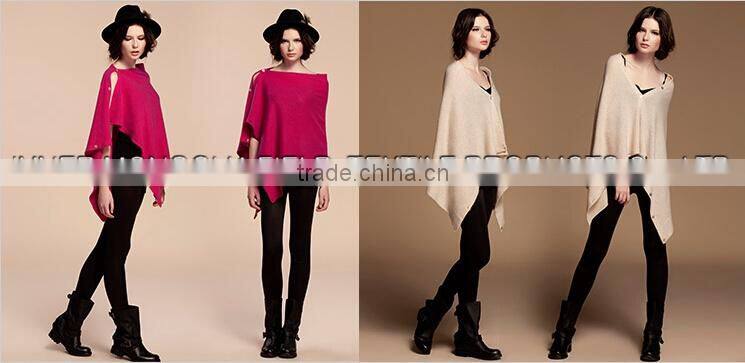 Boho Bolero Scarf Modern Cape Knit Women Poncho with Buttons Winter Wrap