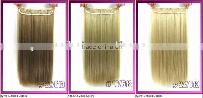hot sell excellent cheap hot heads clip in hair extension