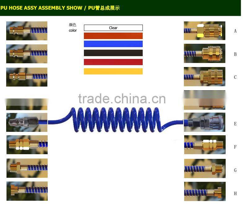 Polyurethane PU tubings for pneumatic industry