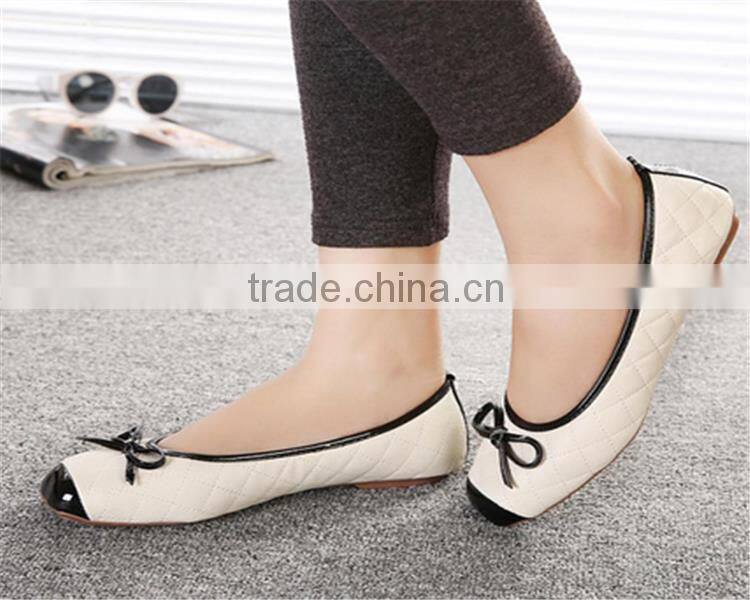 Brand new flat ladies shoes ladies rubber soles flat shoes with high quality XT-DA0905