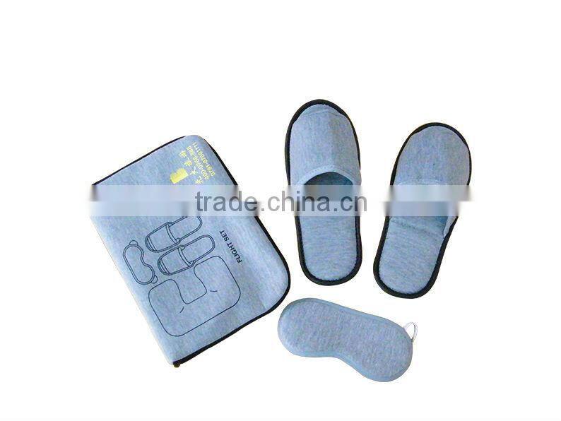2015 Convenient to carry slipper and practical eye mask for Air travel kit