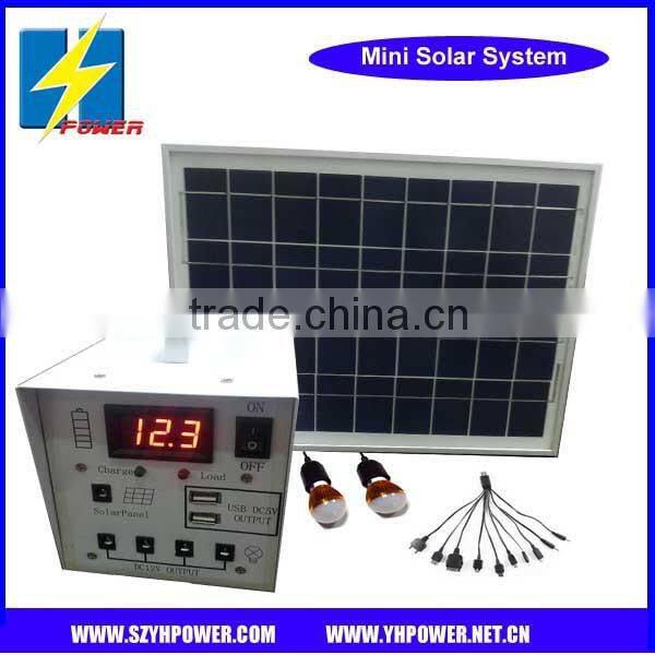 10w DC solar system with LED display